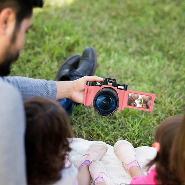 Capture lifes moments in high resolution with the G-Anica Macro Lens 4K Pink Digital Camera.