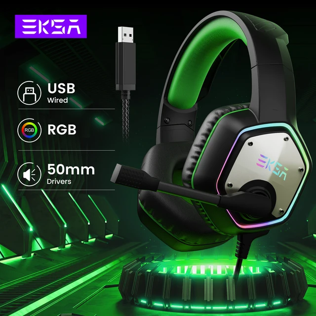 Gaming Headphones For PC/PS4/PS5 EKSA E1000 7.1 Surround
