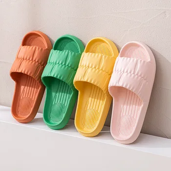 Women's Summer Slippers - Non-Slip Bathroom Sandals for Indoor/Outdoor, Soft Sole Cute House Slides for Couples & Men 1