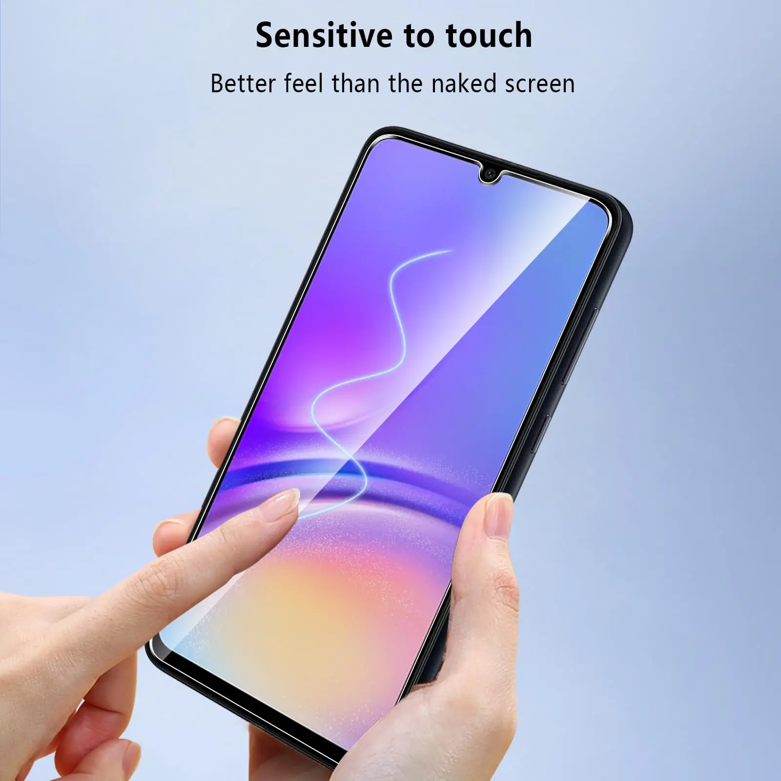 Screen Protector For Galaxy A05 A05s Samsung, Tempered Glass HD 9H Anti Scratch Case Friendly Free Shipping