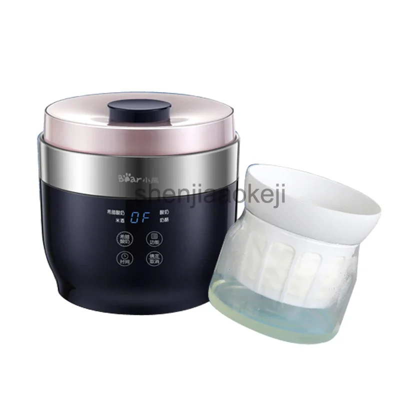 Home Fully Automatic Yogurt Maker 4 Ceramic Yogurt Cup Rice Wine Cheese Greece Machine SNJ-C10T1 1pc