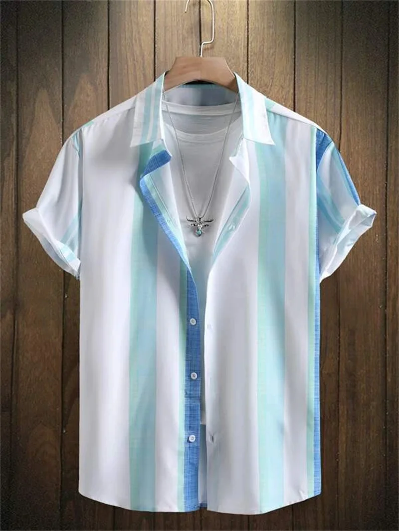 Tokyo Printed Short Sleeved Shirts Men's Summer Beach Shirt Hawaii Casual Vacation Tops New Men's Quick Drying Trendy Clothing 5
