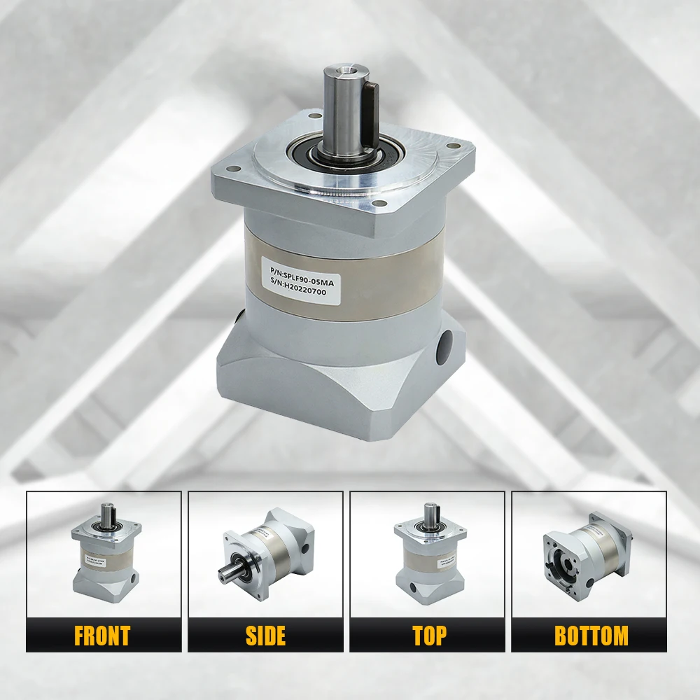 Planetary Reducer SPLF90 Suitable For 90 Flange Servo Motor 750w Gear Ratio 4 / 5 / 7 10 Max 90N.m &le;10 arcmin input 19mm