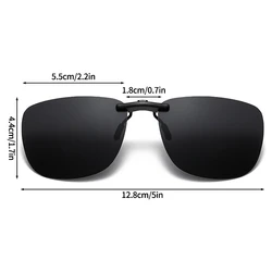 Polarized Flip - Up Clip - On Sunglasses for Outdoor UV Protection and Night Vision (S4)