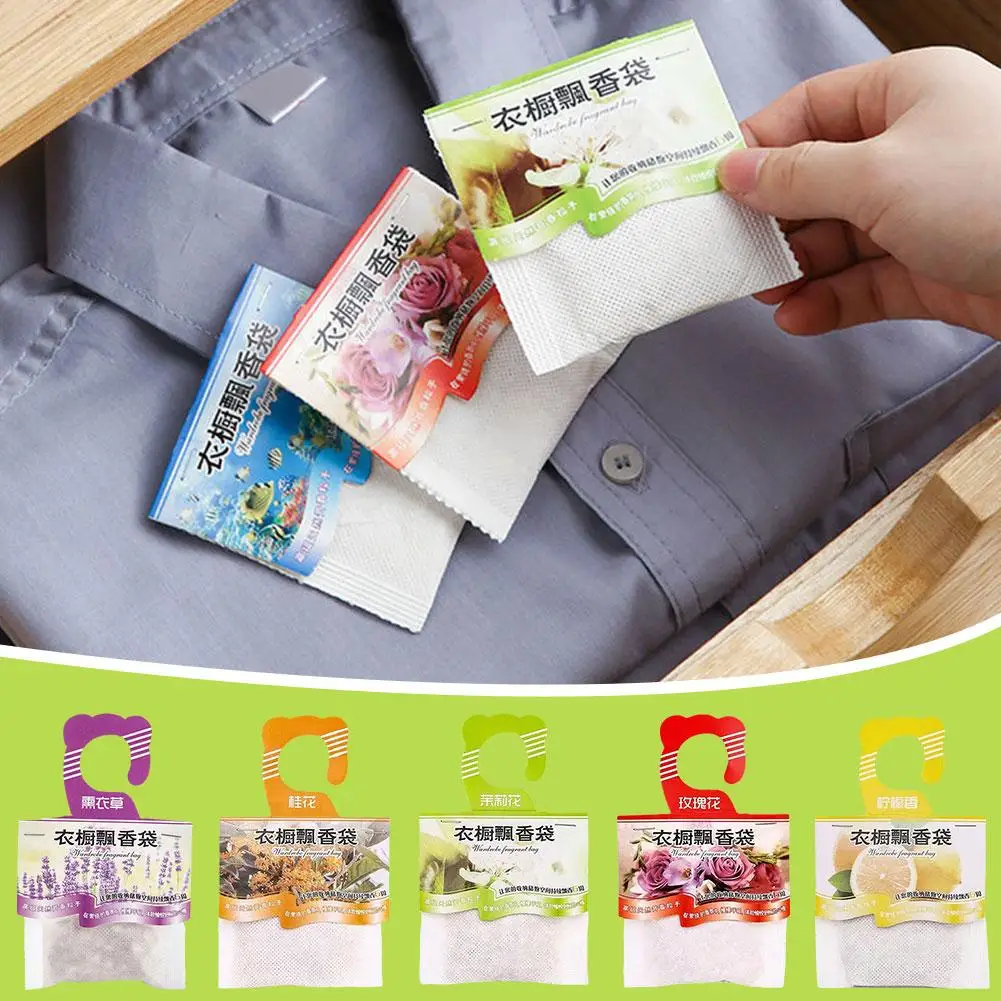 Wardrobe Sachet Lavender Fragrance Air Freshener Pack Hanging Aromatherapy Bag Insect Solution Mildew Sachet Proof Natural Z1L7