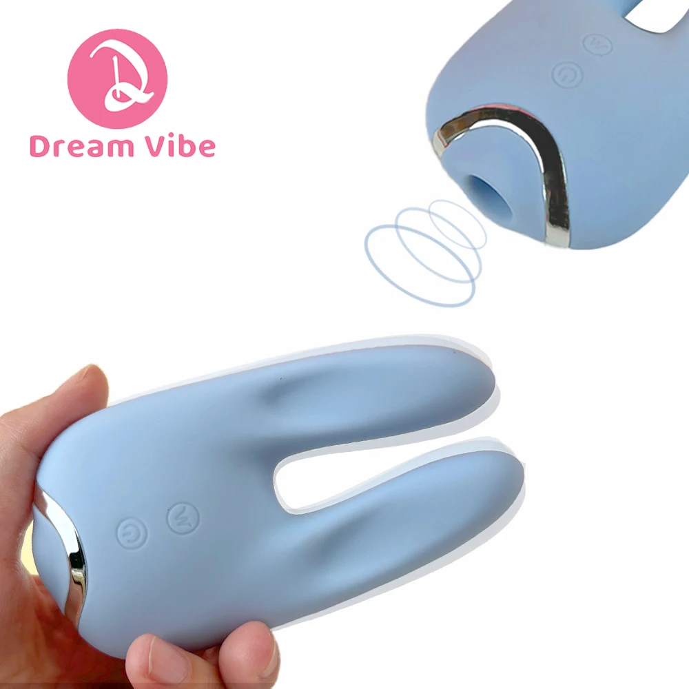Blue Bunny Vibrator Dual Motors Quiet Suction & Vibration Powerful Clitoral Massager for Women Popular Sex Toy for Girls