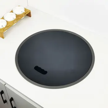 Round Hidden Gunmetal Nano Kitchen Sink with Glass Rinser