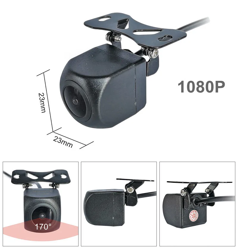 DIYKIT AHD IPS 차량 모니터, 1920x1080P HD 170 도 별빛 야간 투시경 백업 차량 후진 카메라, 5 인치