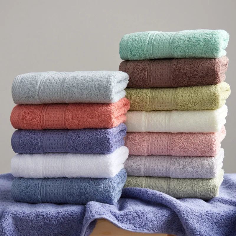 High quality pure cotton thick adult towels for men and women  soft and absorbent towels for home use daily face towels 5