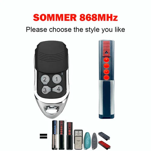 SOMMER-4011 4025 4031 4035 차고 문 원격 복제 차고 문 원격 제어, 4026 TX03 868 4020 TX03 868 4 868MHz 롤링 코드 2