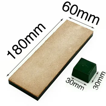 Articolo in pelle Lucidatura Affilacoltelli ad angolo fisso Set in pelle Affilatura Strop Cutter Pelle bovina Lucidatura Cintura Rettifica Affilatura Cera