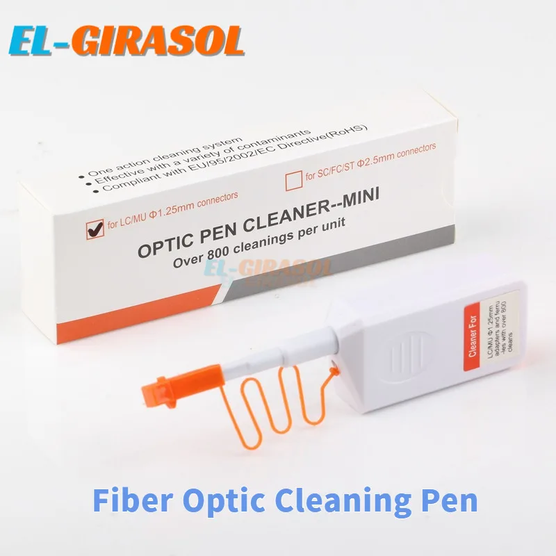 Fiber Optik Temizleme Kalemi Mini Kısa Optik Modül Flanş Temizleyici FC SC-2.5LC MU-1.25Mm FTTH