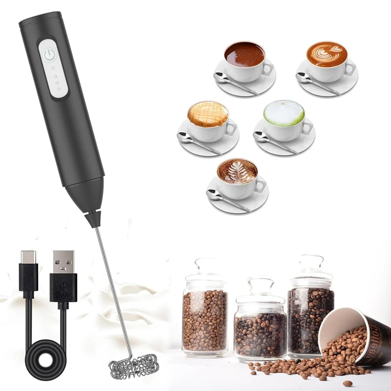 Electric Coffee Milk Foaming Mixer Coffee Creamer Whisk Handheld Egg Beater Froth Mixer Kitchen Automatic Kitchen Whisk Tools 1