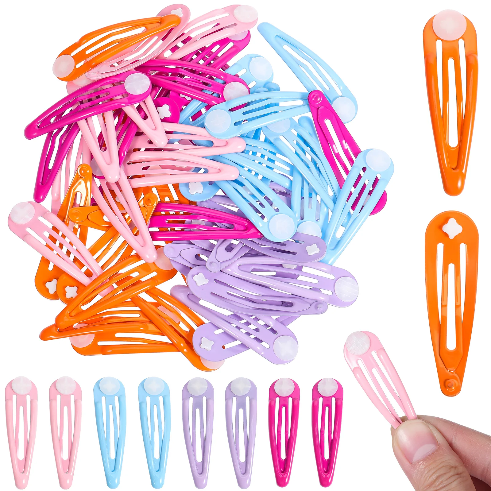 

50 Pcs Multiple Colors Optional BB Clip Makeup Clips for Hair Girls Accessories Pins Colorful Womens