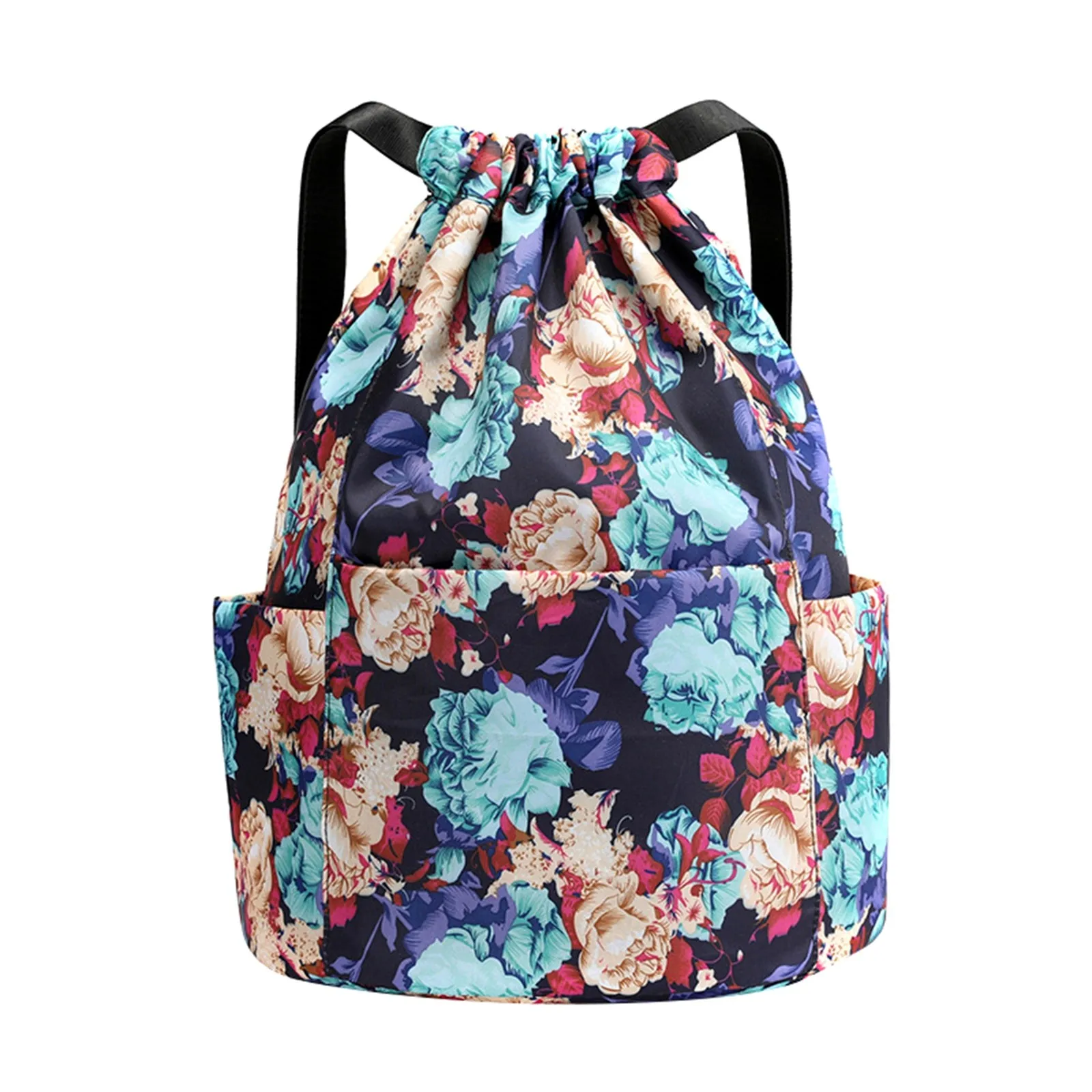 Drawstring Foldable Large Capacity Dry-Wet Separation Travel Sports Backpack Exotic Drawstring Gym Sack Backpack Bag 3