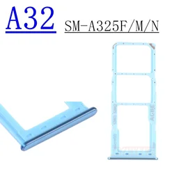 Dual Sim Card Reader and Chip Tray Holder Slot Adapter (A32 A325F Blue)