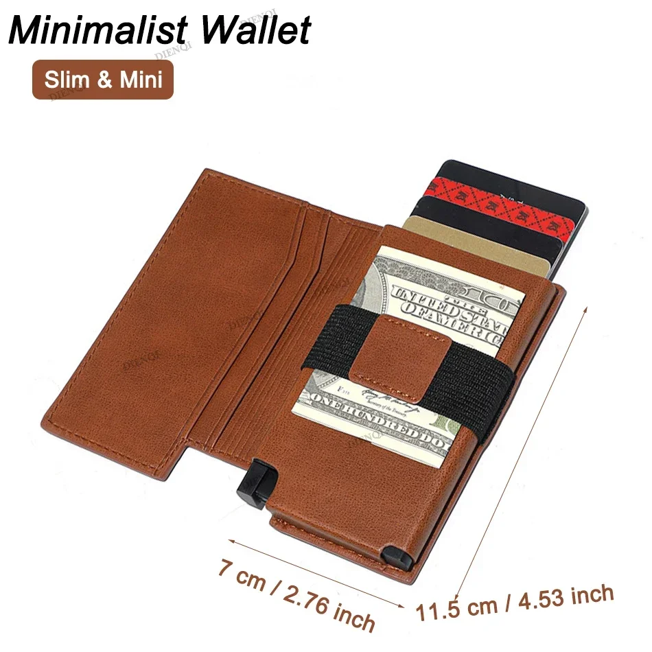 Rfid Credit Card Holder Men Wallets Anti Theft Luxury Wallets for men Carbon Fiber Slim Thin Minimalist Wallet Purse Carteras 4