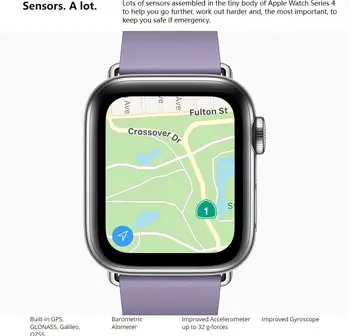 Apple Watch Series 4 (GPS , 44MM) - Space Gray Aluminum Case with Black Sport Band (Renewed) 3