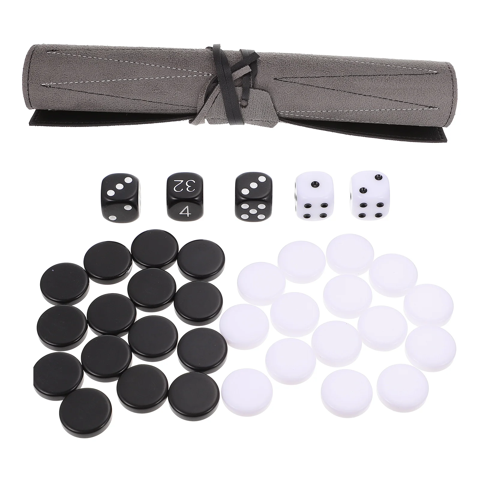 

Портативная доска для шахматной доски Backgammon (черная)