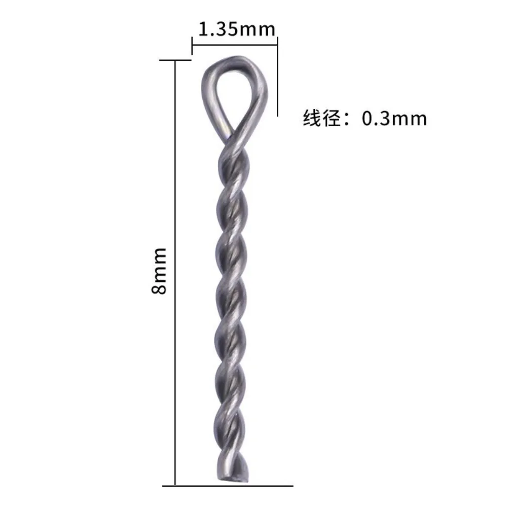 50pcs pointed Carp Fishing Chod Boilie Screw screws stainless steel Carp Fishing lure Holder Retainer Connector