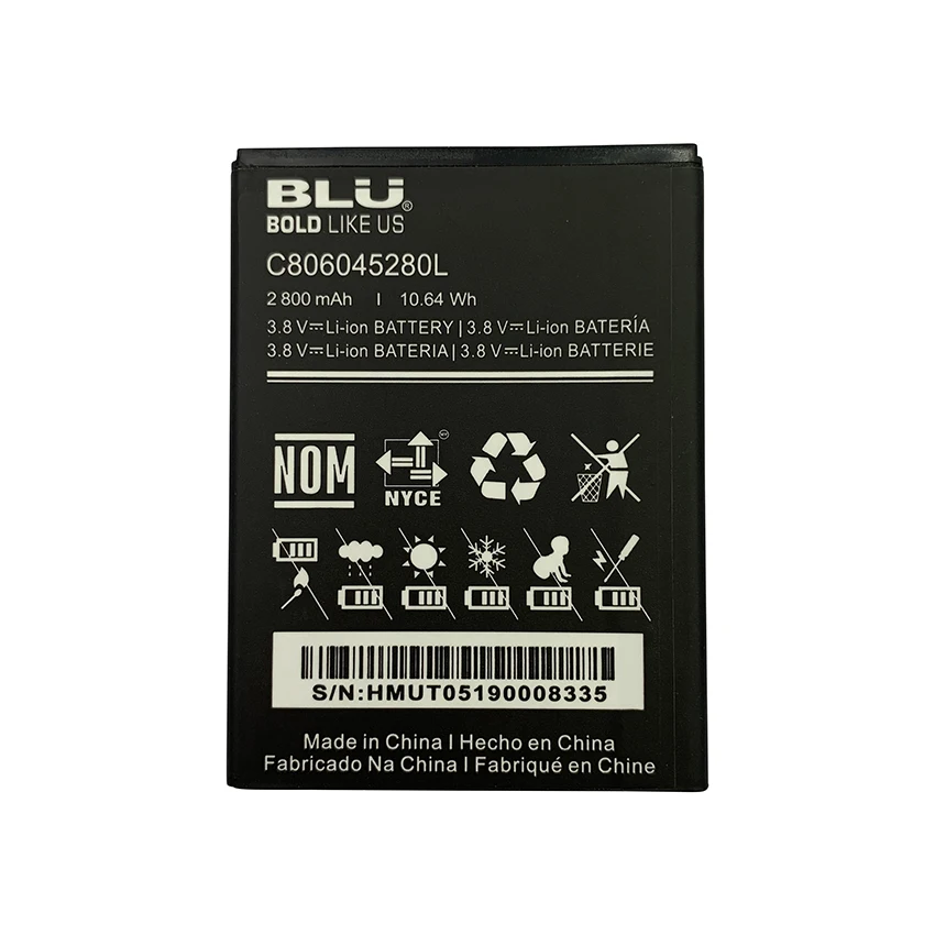 100 Original 2800mAh C806045280L Battery For BLU VIVO X5 V0490UU 5.7