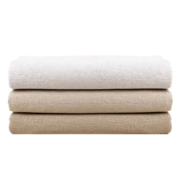 Tissu en coton et lin, 150x50cm/150x500cm, gris pour la pratique de la broderie, décoration grill, couture faite à la main, bricolage, TJ20577 1