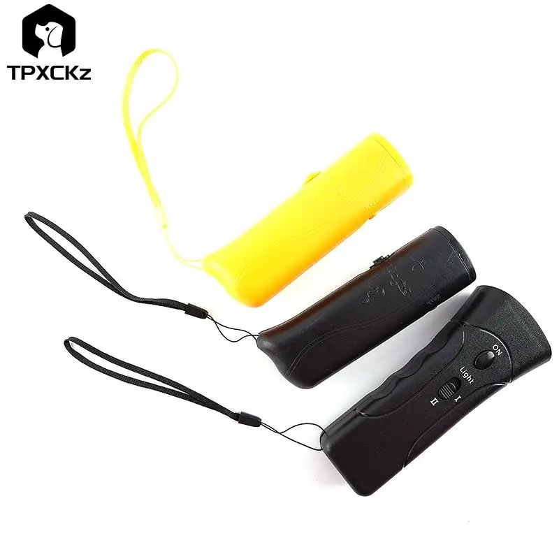 1Pc Pet Dog Repeller Anti Barking Stop Bark Training Device Trainer Led Ultrasonic Anti Barking Ultrasonic Senza Batteria