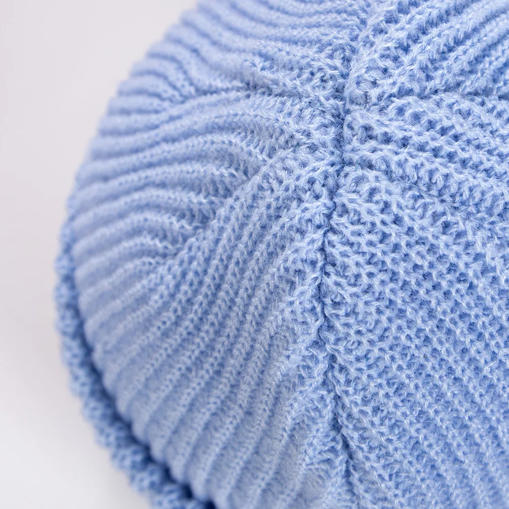 Autumn Winter Infant Turban Hats Boys Girls Korean Ins Solid Knitted Baby India Beanies Caps Kids Elastic Headwraps Headwear