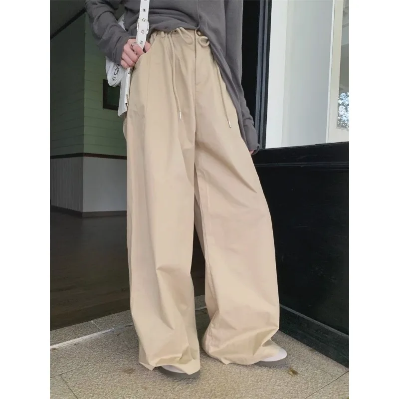 

Deeptown Vintage Women's Pants Autumn Oversized Wide Old Money Elegant Office Outfits Female Korean Fashion Palazzo Trousers New