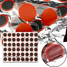 

48Pcs Car Tire Patch Round Square Rubber Patch Piece for Rafts Motorcycle Bicycle Bike Tire Tube Puncture Repair Tools 25/35mm
