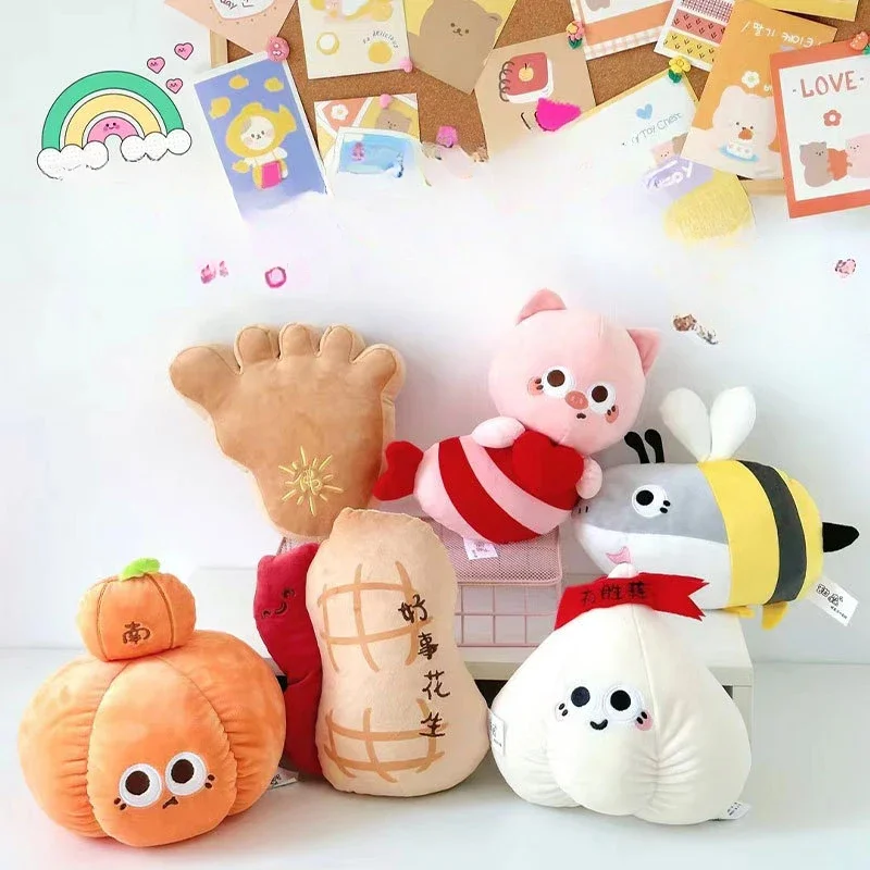 

Игрушка плюшевая в виде чеснока, арахиса, 20 см