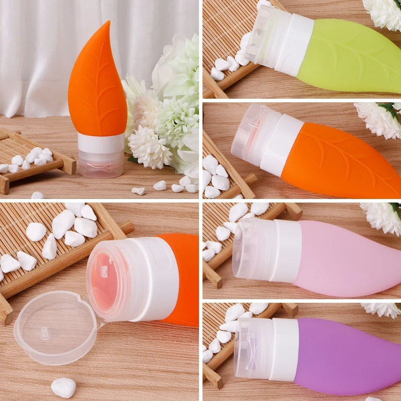 

Flame Silicone Squeeze Gel Travel Bottle Empty Jar/Press Tube/Container