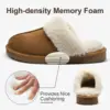 Crestar Women Winter Home Slippers Girls Warm Comfortable Fur Slippers Indoor Non-slip Shoes With Soft Soles Bedroom Slippers 2