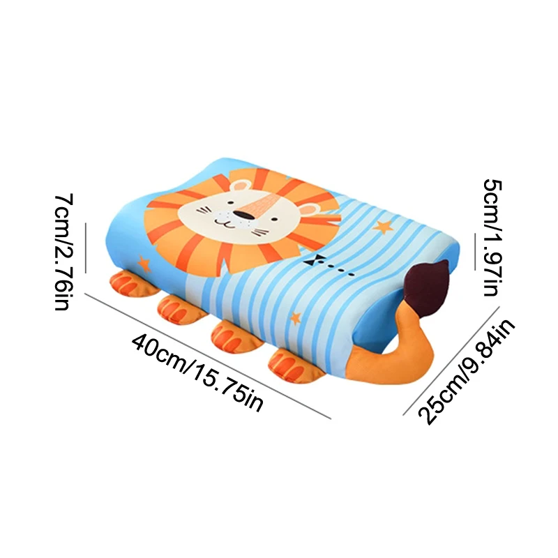 Toddler Memory Foam Pillow With Filler Fiber Slow Rebound Soft Baby Pillow Small Breathable Neck Pillow Cartoon Pillows Washable 6