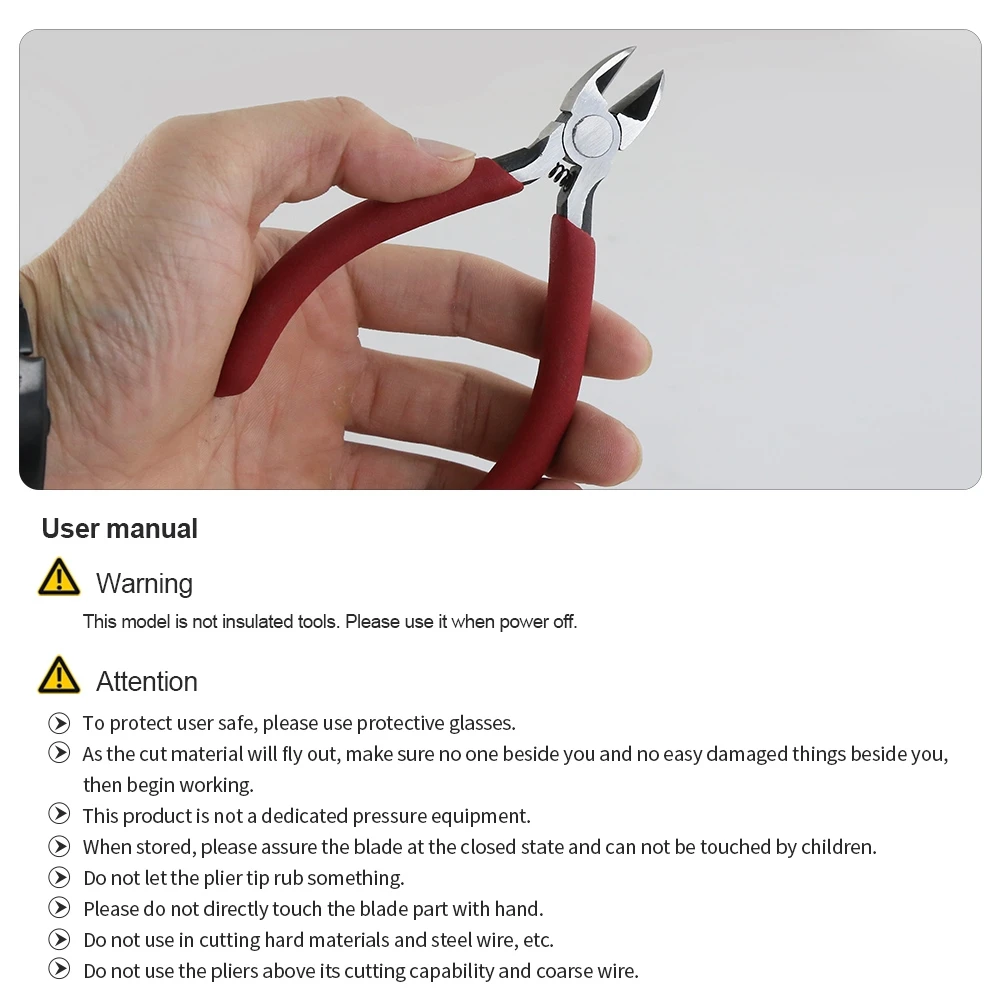 마이크로 대각선 사이드 니퍼 구리 골드 실버 와이어 커터 플라이어, 4.5 인치 쥬얼리 DIY 도구 BST-2D, 1 개