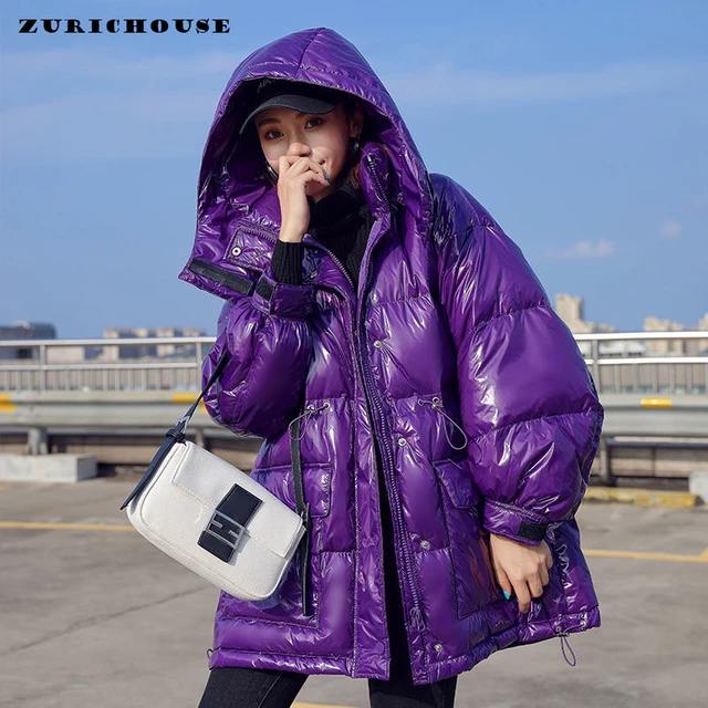 Women's Glossy Puffer Jacket