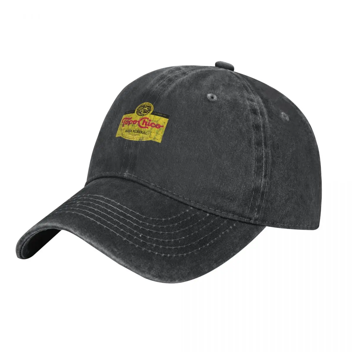 

Topo Chico agua mineral worn and washed logo Cowboy Hat Wild Ball Hat Sun Cap hiking hat Beach Outing Baseball Men Women's