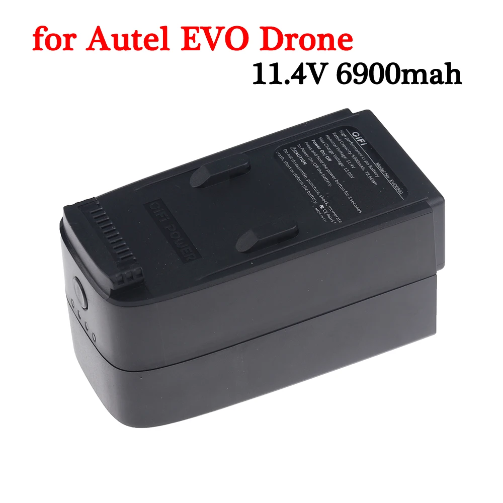 

11.4V 6900mah LiHV Battery For Autel EVO Drone Intelligent Flight Battery Fly more 9 mins than original 4300 battery