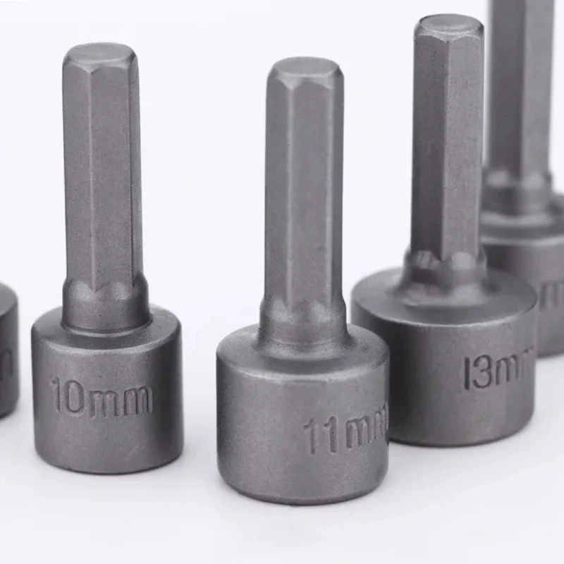 9pcs/14pcs 5mm-13mm Hex Sockets Sleeve Nozzles Nut Driver Set Screwdriver Set Schroevendraaier Set Bits Tools Socket Wrenches
