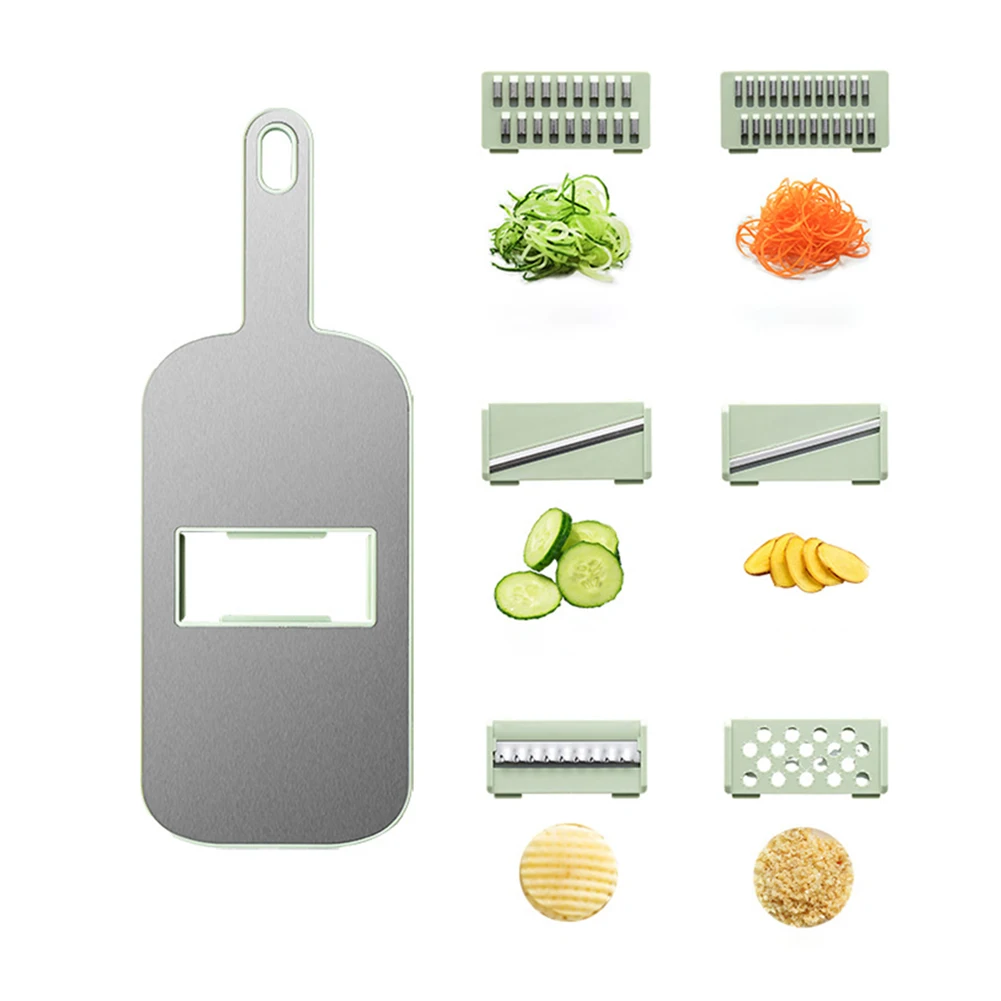 Versatile Multifunctional Grater With Six Cutting Tools Household Fruit Veggie Cutter For Cucumber Carrots