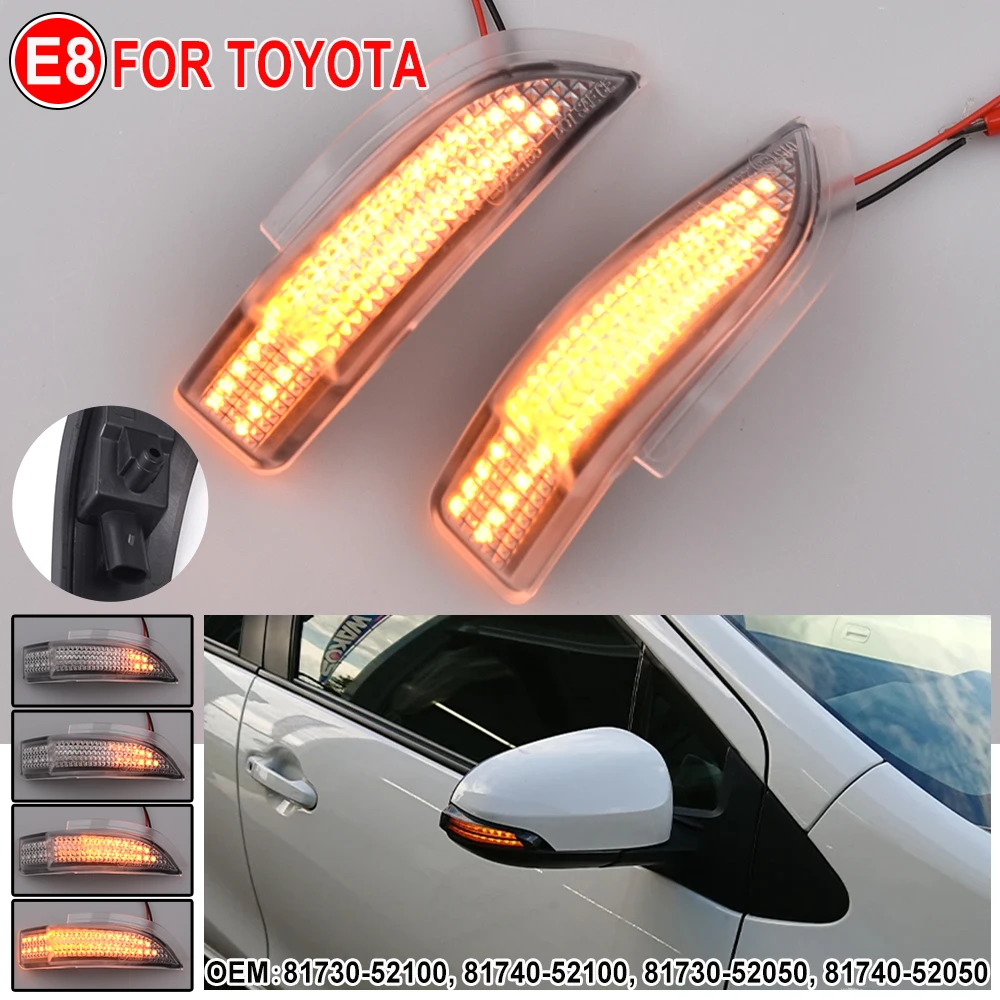 Yoegerery 2PCS Dynamic LED Side Mirror Sequential Turn Signal Lights Indicator