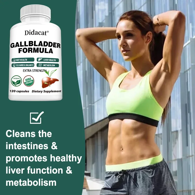 Didacat Liver Capsules-Supports Gallbladder and Gut Health, Metabolism-Liver Cleansing and Detoxification Supplement