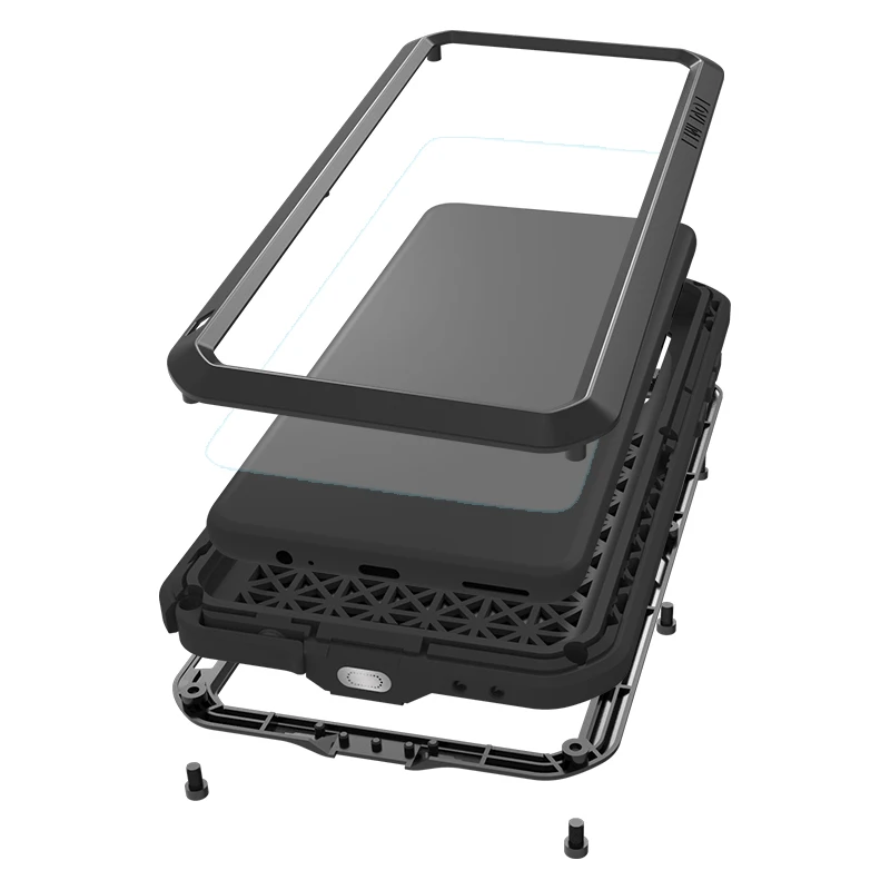 Original Love Mei Powerful Case For Huawei Mate30 Pro Shockproof Metal Aluminum Cover For Huawei Mate 30 Pro Waterproof Case