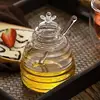 Glass Honeycomb Tank Kitchen Tools Honey Storage Container with Dipper and Lid Honey Bottle for Wedding Party Kitchen Home 5