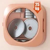 Wall-mounted Makeup Organizer Large Capacity Cosmetics Lipstick Skincare Containers Without Punching Hanging Make up Storage Box 6