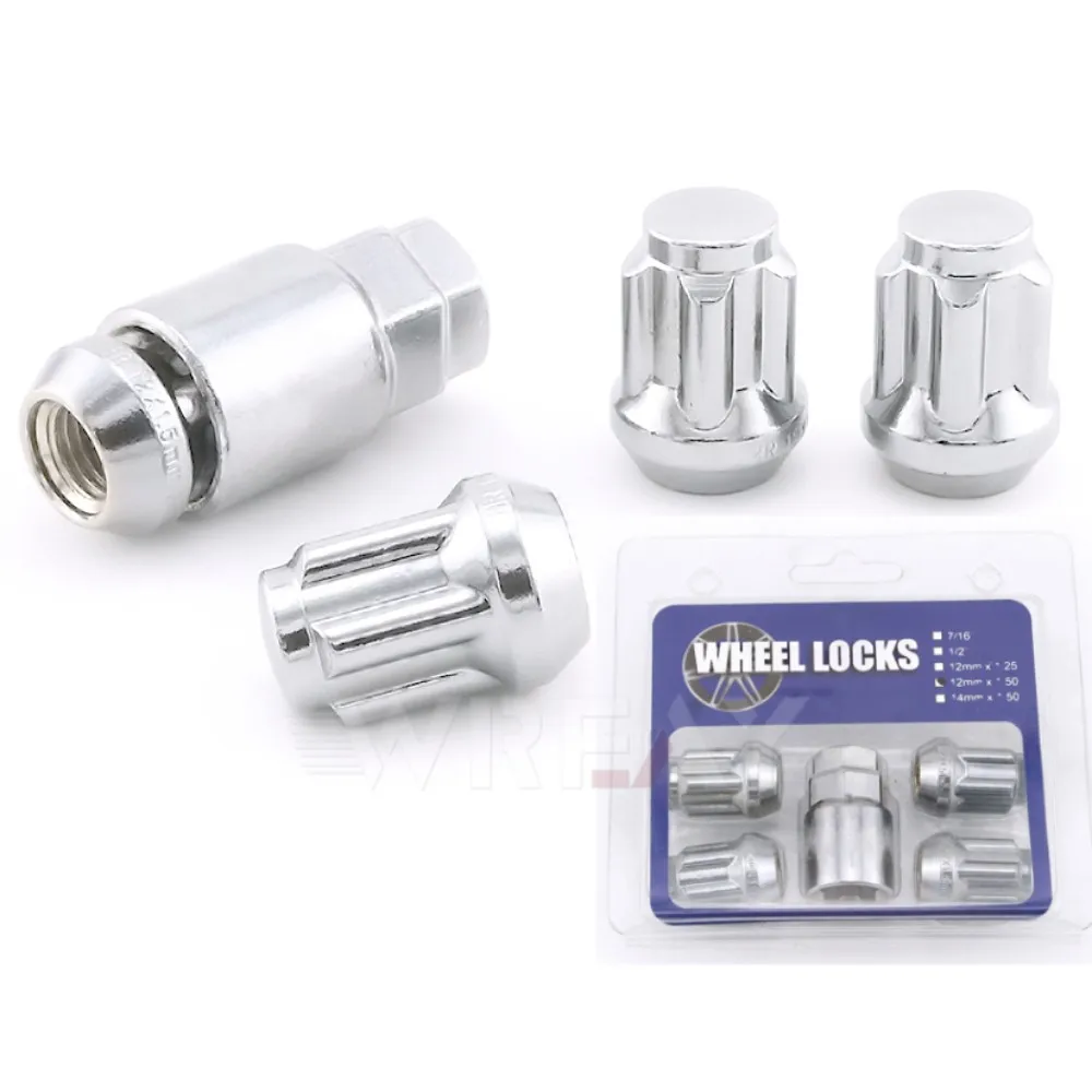 4Pcs+1key Car Wheel Lock Lug Nuts Anti-Theft Locking Nuts For Toyota Nissan Mazda Honda Ford M12x1.5/M12X1.25/M14X1.5