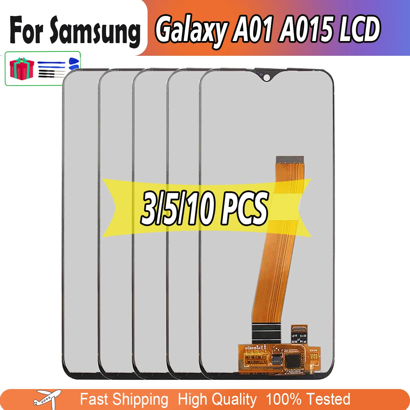 

3/5/10 шт. ЖК-дисплей для Samsung A01 A015F 2020 ЖК-дисплей для Samsung M01 M015F ЖК-экран дисплей сенсорный в сборе дигитайзер