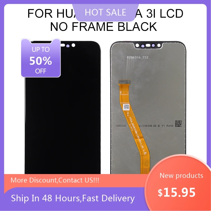 

1Pcs 6.3 Inch P Smart Plus Display For Huawei Nova 3i Lcd Touch Panel Screen Digitizer INE-LX1 LX2 LX2r Assembly Free Shipping