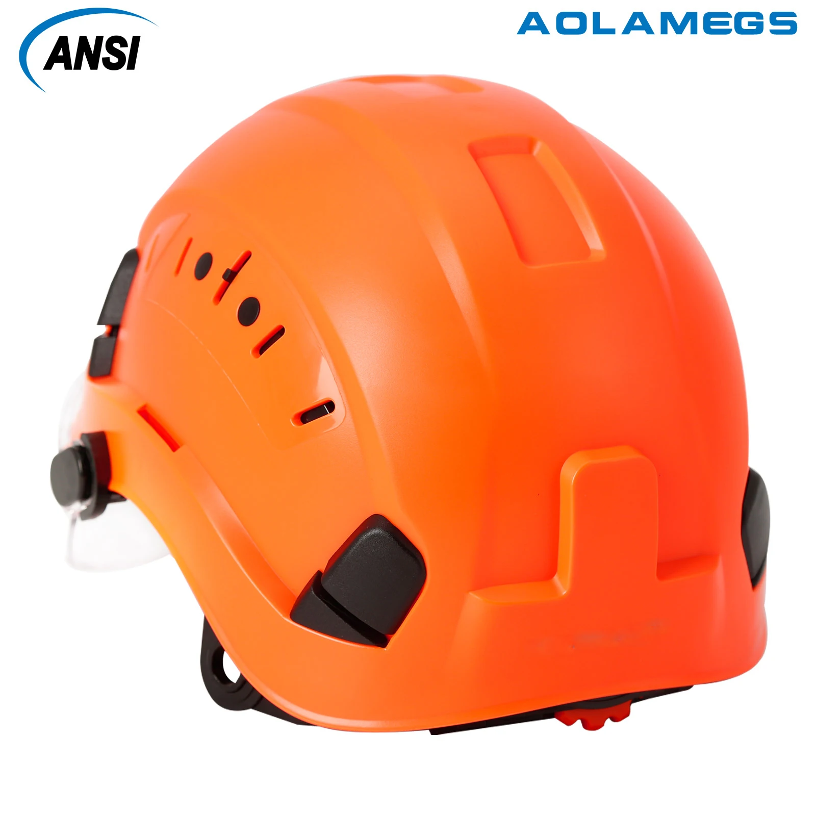 Safety Helmet With Goggles Outdoor Climbing Riding Protective Helmets Visor Working rescue Hard Hat High Quality ABS Work Cap