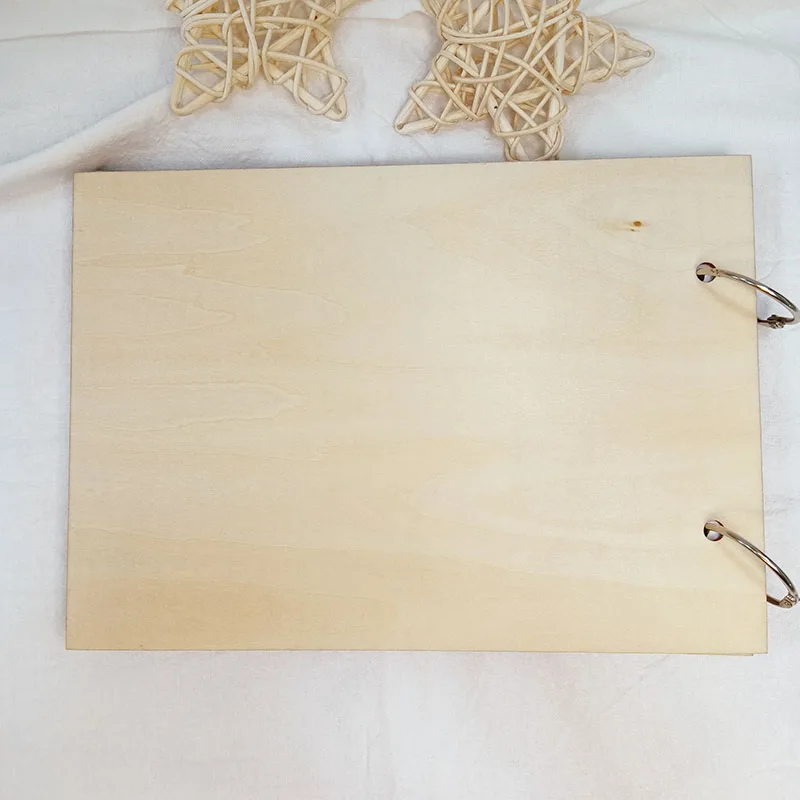 Personalized Wedding Guestbook Wooden Guest Book Engraved Rustic Wedding Album Birthday Party Deco Guest Signature Book
